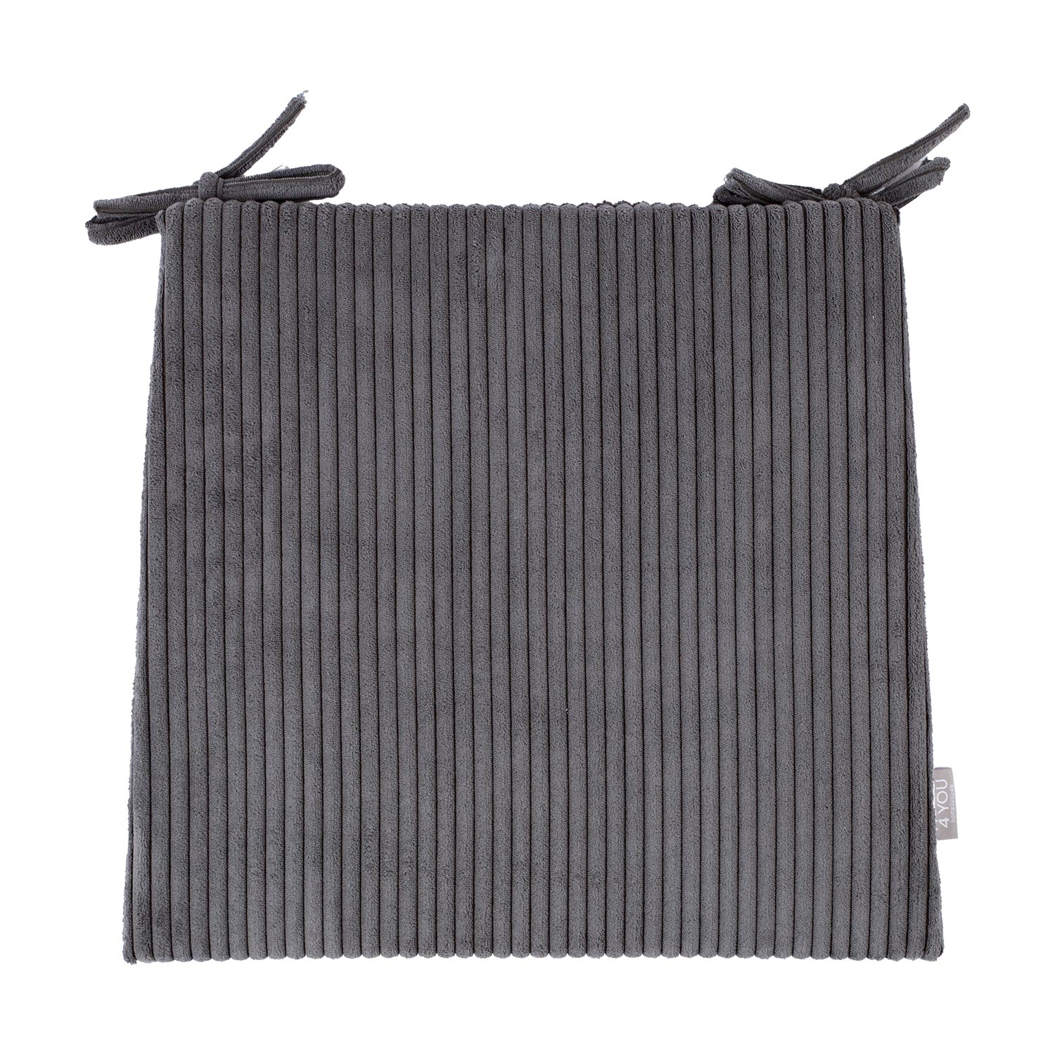 P0005394 Pagalvėlė HYPER kėdei 45/41x40cm, tamsiai pilka - Image 1