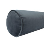 Pagalvės ritinys VELVET D18x50cm, pilkos spalvos - Image 2