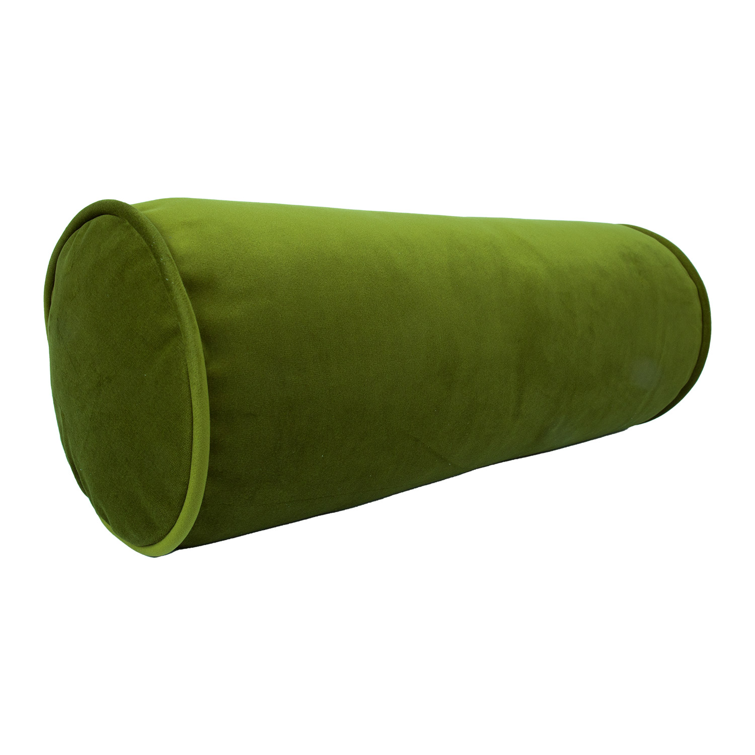 P0007319 Pagalvės ritinys VELVET D18x50cm, žalias - Image 1