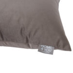 Pagalvė VELVET NEW 50x50cm, su užtrauktuku, tamsiai rudos spalvos - Image 3