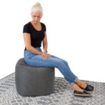 Kėdė LAMB BAG 55x55xH45cm, tamsiai pilka - Image 3