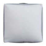 Taburetė LAMB BAG 80x80xH30cm, balta/šviesiai pilka - Image 2