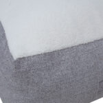 Taburetė LAMB BAG 80x80xH30cm, balta/šviesiai pilka - Image 3