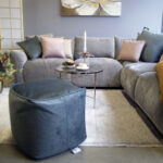 Pufas VOSS 55x55xH45cm, žalias - Image 3