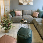 Pufas VOSS 55x55xH45cm, žalias - Image 4