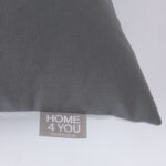 Pagalvė MY COTTON 45x45cm, šviesiai pilka/pilka - Image 4