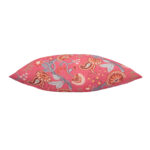 Pagalvėlė LONETA 45x45cm, gėlės ant rožinio pagrindo - Image 3