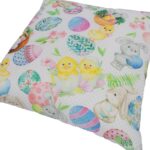 Pagalvė LONETA 45x45cm, pavasaris ir triušis - Image 3