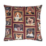 Pagalvėlė HOLLY 45x45cm, šunys rėmelyje