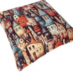 Pagalvė HOLLY 45x45cm, fantazijos miestas - Image 3