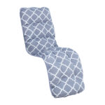 Pagalvėlė kėdei BADEN-BADEN 48x165cm, pilkas rombas