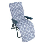 Pagalvėlė kėdei BADEN-BADEN 48x165cm, pilkas rombas - Image 2