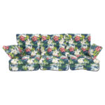 Pagalvėlės sūpynės ROMA 108x56x10cm, tamsiai gėlėtos, 3 vnt. - Image 3