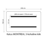 Sūpynės MONTREAL-3, 160x246cm, tamsiai rudos spalvos - Image 2