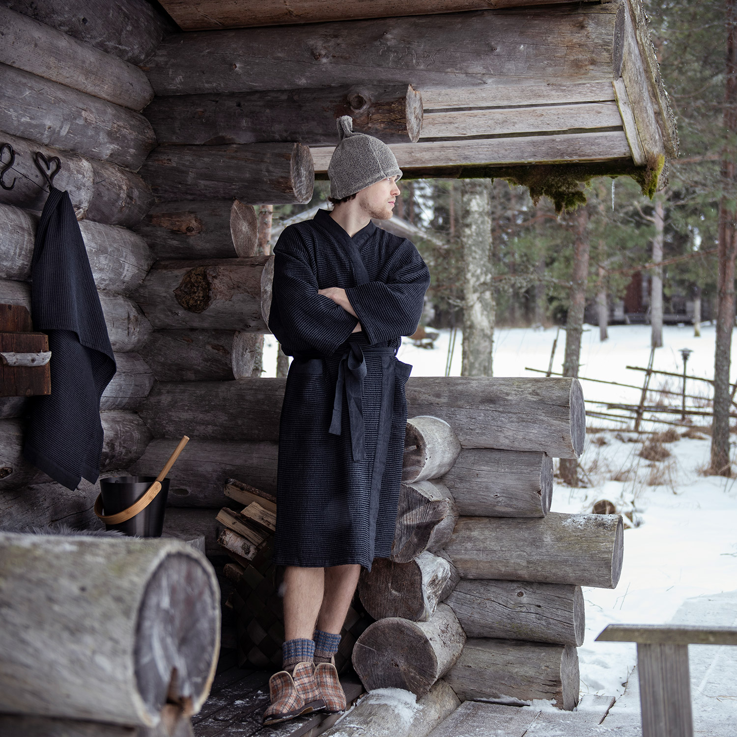 TA331562_04 Chalatas RENTO GREY, L/XL - Image 1