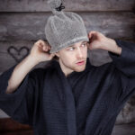 Chalatas RENTO GREY, L/XL - Image 3