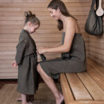 Sarongas RENTO BROWN 85x145cm - Image 7