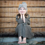 Vonios chalatas RENTO BROWN, vaikiškas L/XL - Image 7