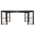 Pavėsinė MIRADOR-111 su žaliuzėmis 3x6 m, tamsiai pilka - Image 4