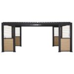 Pavėsinė MIRADOR-111 su žaliuzėmis 3x6 m, tamsiai pilka - Image 5