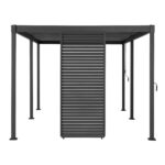 Žaliuzės pavėsinės MIRADOR-80/88 sienelei, tamsiai pilkos spalvos - Image 3