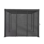 Žaliuzės pavėsinės MIRADOR-80/88 sienelei, tamsiai pilkos spalvos - Image 6