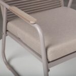 Sodo baldų komplektas MACOS stalas, sofa ir 2 kėdės, smėlio spalvos - Image 4