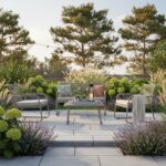 Sodo baldų komplektas MACOS stalas, sofa ir 2 kėdės, smėlio spalvos - Image 6