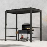 Pavėsinė MIRADOR BBQ 2,55×1,5 m, tamsiai pilka - Image 2