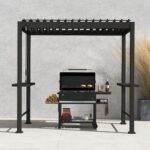 Pavėsinė MIRADOR BBQ 2,55×1,5 m, tamsiai pilka - Image 3