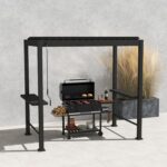 Pavėsinė MIRADOR BBQ 2,55×1,5 m, tamsiai pilka - Image 6