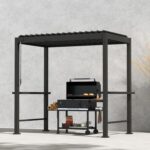 Pavėsinė MIRADOR BBQ 2,55×1,5 m, tamsiai pilka - Image 8