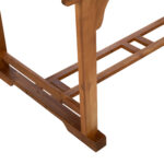 Table FABIOLA 285/225/165x100xH75cm, acacia - Image 7