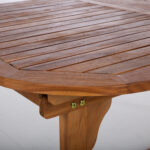 Table FABIOLA 285/225/165x100xH75cm, acacia - Image 8