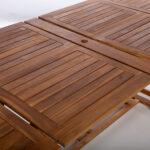 Table FABIOLA 285/225/165x100xH75cm, acacia - Image 9