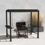 Galinė pavėsinės MIRADOR BBQ pavėsinės sienelė, tamsiai pilka - Image 3