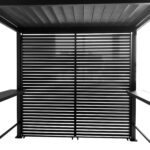 Galinė pavėsinės MIRADOR BBQ pavėsinės sienelė, tamsiai pilka - Image 5