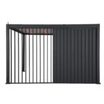 Vertikali žaliuzių sienelė pavėsinei MIRADOR-111 3 m, tamsiai pilka - Image 3