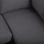 Garden furniture set BRISTOL corner sofa and table, grey - Image 7