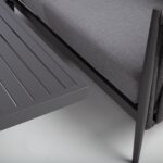 Garden furniture set BRISTOL corner sofa and table, grey - Image 8