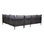 Garden furniture set BRISTOL corner sofa and table, grey - Image 9