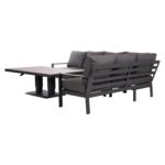 Sodo baldų komplektas RIO kampinė sofa ir stalas, tamsiai pilkas - Image 5