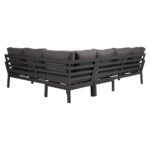 Sodo baldų komplektas RIO kampinė sofa ir stalas, tamsiai pilkas - Image 6