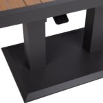 Sodo baldų komplektas RIO kampinė sofa ir stalas, tamsiai pilkas - Image 11