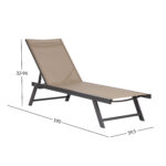 Terasos kėdė ARIO smėlio spalvos - Image 10