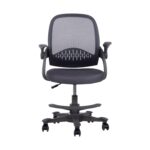 Vaikiška stalo kėdė EMMY su kojų atrama, pilka - Image 2