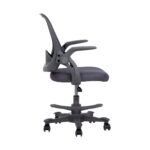 Vaikiška stalo kėdė EMMY su kojų atrama, pilka - Image 3