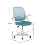 Vaikiška stalo kėdė EMMY su kojų atramėle, turkio spalvos - Image 11