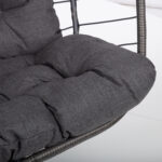 Pakabinama kėdė FINSE, dvivietė, 157x110x196 cm, tamsiai pilka - Image 6