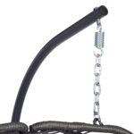 Pakabinama kėdė FINSE, dvivietė, 157x110x196 cm, tamsiai pilka - Image 7